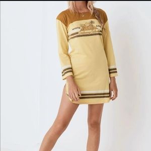 Spell designs white sands organic t shirt dress L